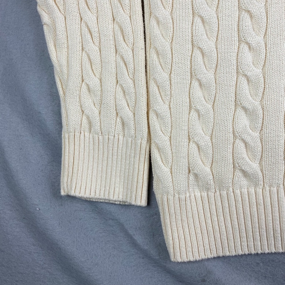 Polo Ralph Lauren Mens Sweater 4XB Cable Knit Cotton fisherman Preppy - Picture 6 of 16